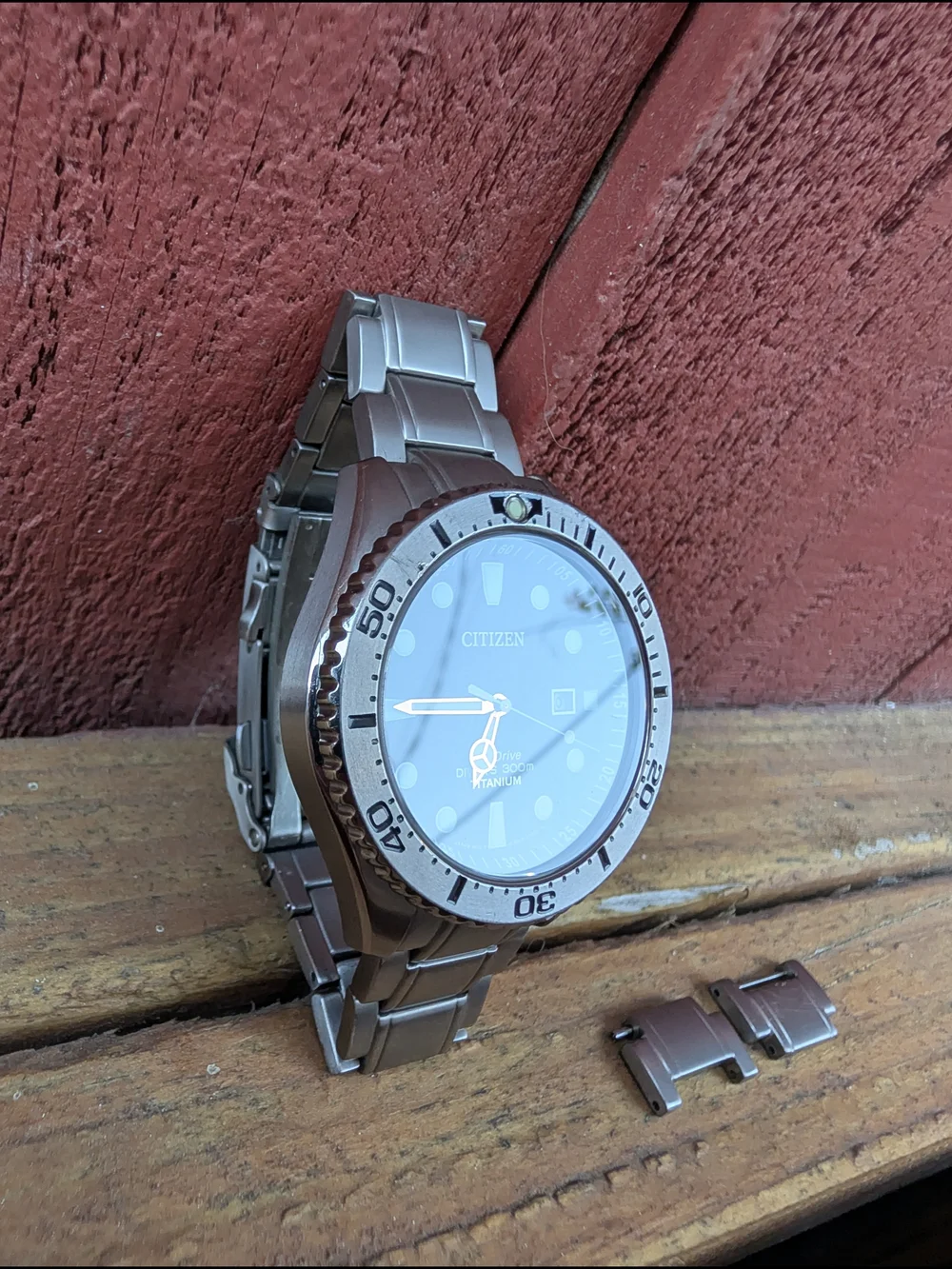 Citizen Eco-Drive Titanium Diver Watch - Black Dial